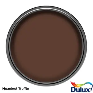 Dulux Weathershield Hazelnut Truffle Satinwood Multi-room Multi-surface paint, 750ml