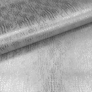 Muriva Silver Texture Metallic effect Embossed Wallpaper