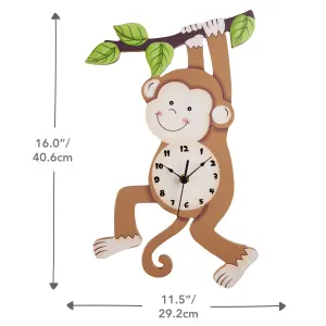 Fantasy Fields - Toy Furniture -Sunny Safari Monkey Wall Clock