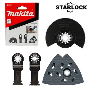 Makita Starlock Multi Tool 5 Piece Carpentry Set Plunge Segment Blade DTM52