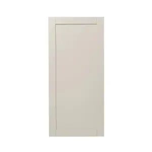 GoodHome Verbena Painted natural ash Matt cashmere Shaker 70:30 Larder Cabinet door (W)600mm (H)1287mm (T)20mm