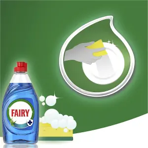 Fairy Platinum Antibacterial Eucalyptus Washing Up Liquid, 383 ml x 3