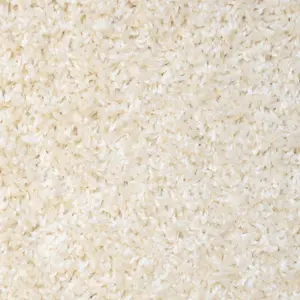 Soft Value Cream Shaggy Runner Rug 60x230cm