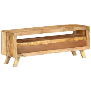 Berkfield TV Cabinet 110x30x40 cm Solid Mango Wood