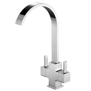 Tre Mercati Kitchen Tap Winston Chrome Modern Deck Mounted Sink Mixer TM90080