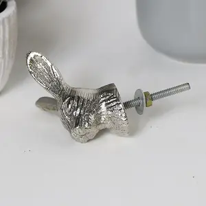 Melody Maison Silver Rabbit Head Drawer Knob