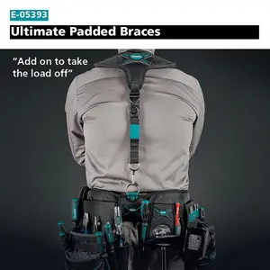 Makita E-05393 Ultimate Heavyweight Support Padded Tool Belt Braces Strap System