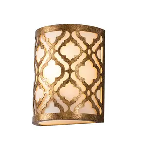 Elstead Arabella 1 Light Indoor Wall Light Gold, E27