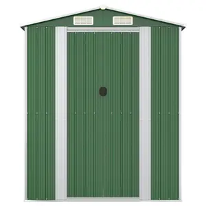 6 ft. W x 6 ft. D Galvanised Steel Apex Garden Shed