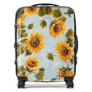 Summer Sunflowers Suitcase - Large