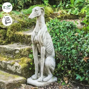 Single Large Sitting Greyhound Statue