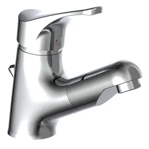 Schütte Basin Mixer with Pull-Out Spray Attica Chrome