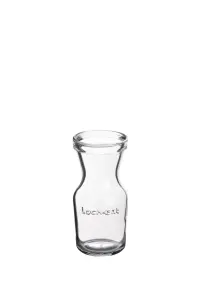 Luigi Bormioli Lock-Eat Clear Round Soda Lime Glass Modern Durable Juice Storage Jar 250ml