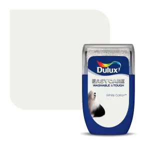 Dulux Easycare Washable & Tough White cotton Matt Wall & ceiling Emulsion paint, 30ml Tester pot