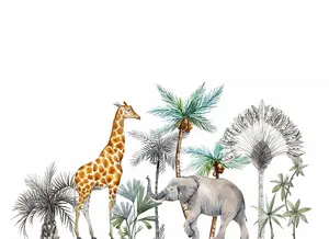 African Zoo Digital Mural 350cm x 255cm