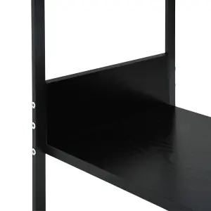 Berkfield Small Straight Book Shelf Black 33.5x39.6x79.7 cm Engineered Wood