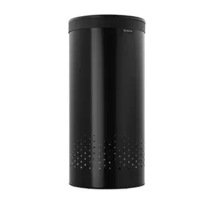 Brabantia Laundry Bin Black / 63.5cm H x 38cm W x 38cm D