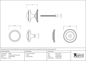 From The Anvil Polished Nickel Art Deco Centre Door Knob