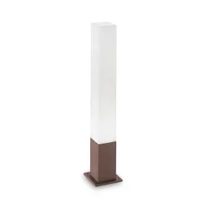 Luminosa Edo Outdoor Bollard Lamp 1 Light Coffee IP44