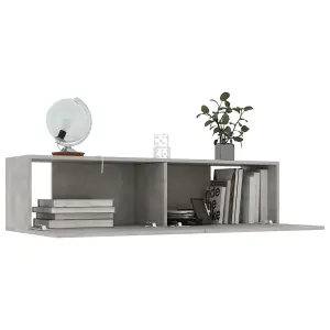 Berkfield TV Cabinet Concrete Grey 120x30x30 cm Engineered Wood