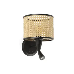 Luminosa Mambo Reading Light Wall Light Black, E27