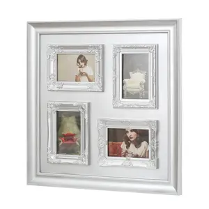 Maison by Premier Vintage Style Silver 4 Photo Frame