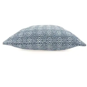 Herringbone Filled Cushion 100% Cotton With Textured Weave