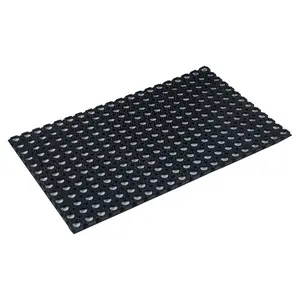 URBNLIVING Black Rubber Grass Mats 80 x 50cm Floor Matting  Children's Safety Playground Garden Set of 3