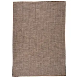 Berkfield Outdoor Flatweave Rug 160x230 cm Brown