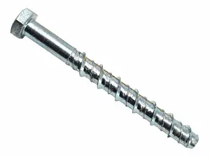 MasonMate M12 x 130mm Hex Concrete Screwbolts - Box of 25 for Durable Anchoring Solutions