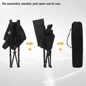 Mineo Folding Camping Chair Black