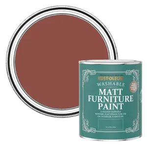 Rust-Oleum Fire Brick Matt Furniture Paint 750ml