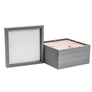 Nicola Spring - 3D Box Photo Frames - 10 x 10" - Pack of 5