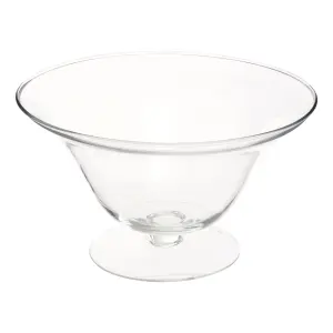 Maison by Premier Ambra Clear Glass Fluted Bowl