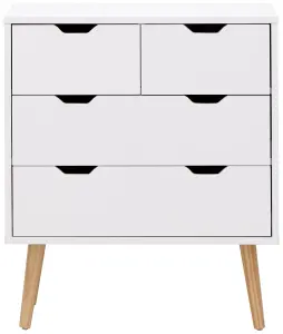 GFW Nyborg 2+2 Drawer Chest White