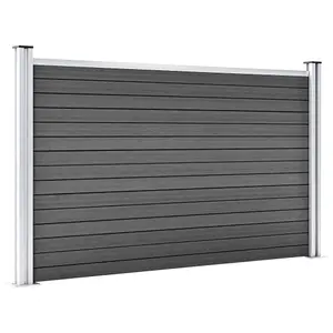 Berkfield Fence Panel WPC 180x105 cm Black