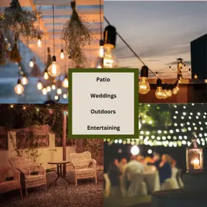 Firefly Festoon - Multi-Coloured, 20 Waterproof LED Festoon Lights Outdoor, Indoor Outdoor Globe String Lights