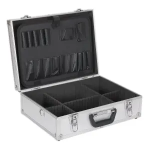 Sealey Tool Case Box Aluminium Square Edges Organiser Storage Workshop AP603