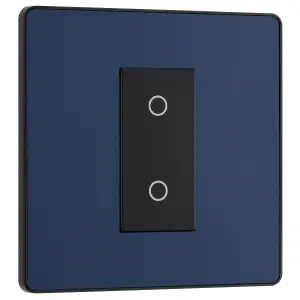 BG Evolve Matt Blue 200W Single Touch Dimmer Switch 2-Way Secondary