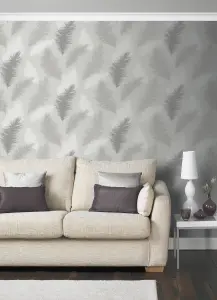 Arthouse Sussurro Grey Wallpaper