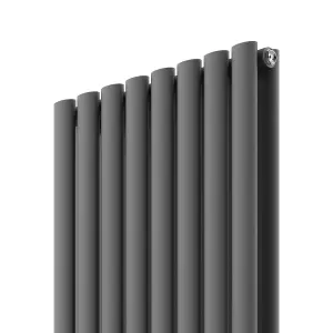 VURTU2 Designer Vertical Double Panel Radiator, 1800(H) x 480(W), Anthracite, 613640