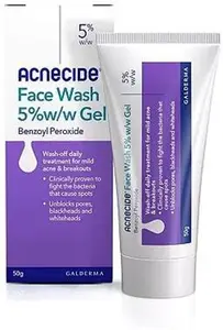 Acnecide Face Wash 5% W/W Gel 50G