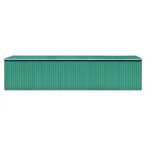 Berkfield Garden Shed Green 257x779x181 cm Galvanised steel