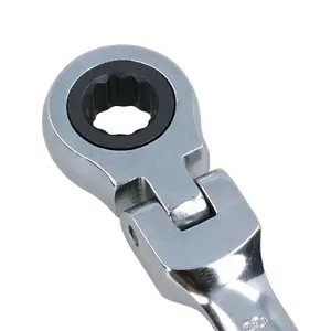 3/8" AF SAE Imperial Flexible Flexi Head Ratchet Spanner Combination Wrench