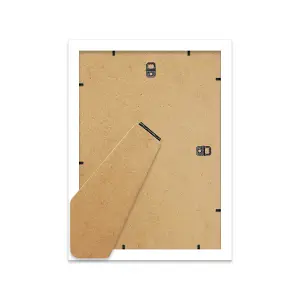 A4 White Picture Frame Fits A4 (21 x 29.7cm - 8.3 x 11.7in) Poster, Photo, Artwork, or Print.