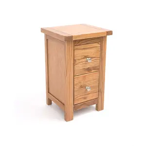 Gerry 2 Drawer Bedside Table Natural