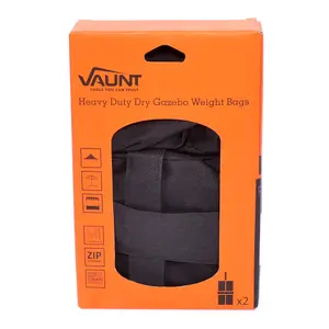 Vaunt Pack of 4 Gazebo Weights Premium Sand Bag Heavy-duty Pole Parasol Weights