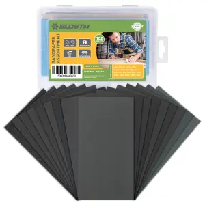 BLOSTM Sandpaper Assortment - 102 Pieces