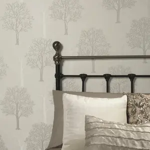 Holden Décor Opus Ornella Dove Tree Embossed Wallpaper