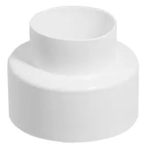 SPARES2GO External Toilet Flush Cone Rubber White Pipe to Pan Sealing Flexible Stretch Washer WC Connector